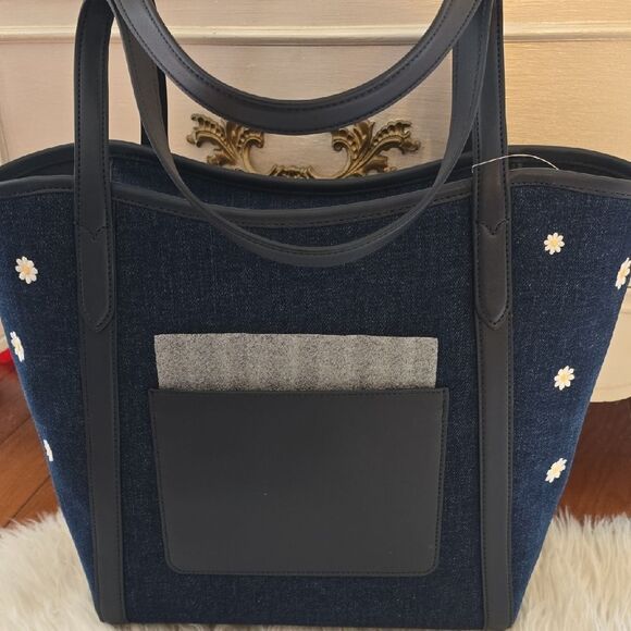 KateโSpade Denim Tote NWT - Picture 6 of 12